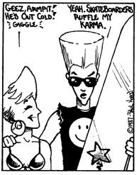 This is what Puppy and Armpit looked like when they debuted in Sagebrush, September 1987